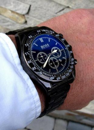 Мужские наручные часы boss / босс в черном цвете6 фото