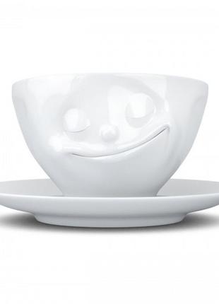 Чашка з блюдцем для кави tassen "щастя" (200 мл), порцеляна