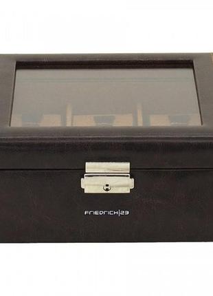 Скринька для зберігання годинника friedrich lederwaren bond 6, коричнева5 фото