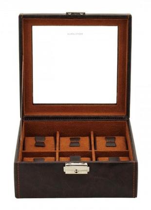 Скринька для зберігання годинника friedrich lederwaren bond 6, коричнева2 фото
