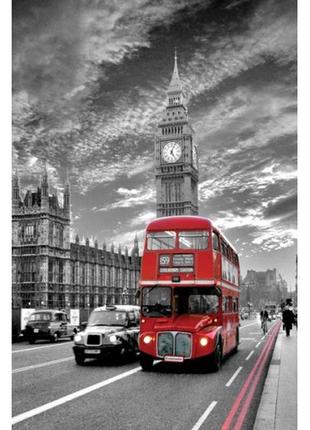 Постер london - red bus 61 x 91,5 см