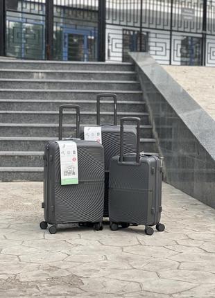 Полипропилен horoso средний чемодан дорожный m на колесах 4 колеса 75 литров2 фото
