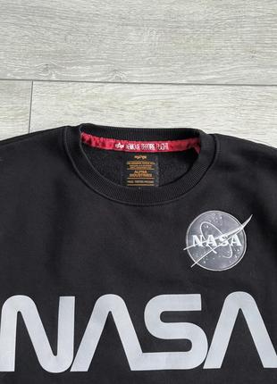 Свитшот alpha industries nasa casual l кежуал кофта толстовка оригинал3 фото