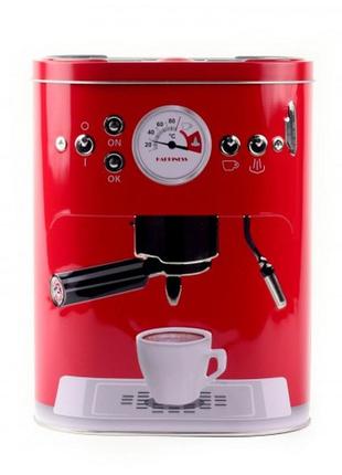 Коробка для кави "кава-машина", червона1 фото