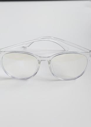 4-107 окуляри для іміджу з прозорою лінзою оправа очки для ими...2 фото