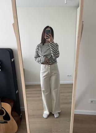Джинсы белые pull & bear