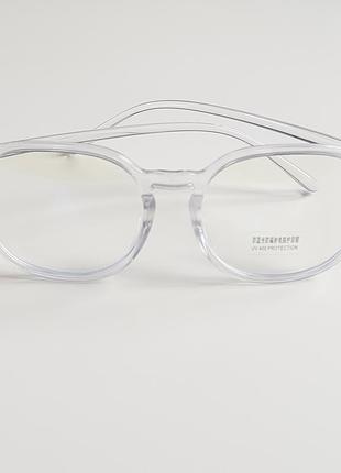 4-116 окуляри для іміджу з прозорою лінзою оправа очки для ими...3 фото