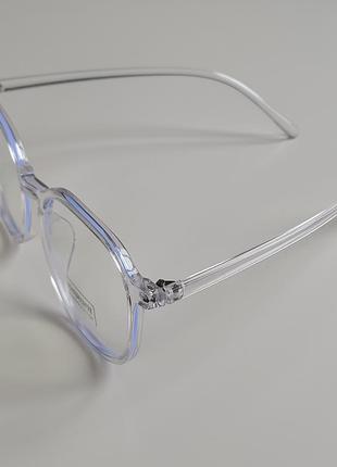 4-116 окуляри для іміджу з прозорою лінзою оправа очки для ими...4 фото