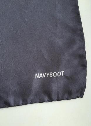 Новый 100% шелковый платок navyboot шов роуль, маленький, шовк2 фото