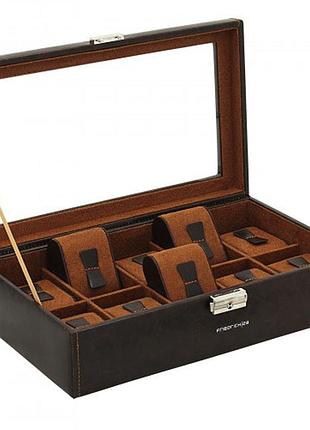 Скринька для зберігання годинника friedrich lederwaren bond 10, коричнева