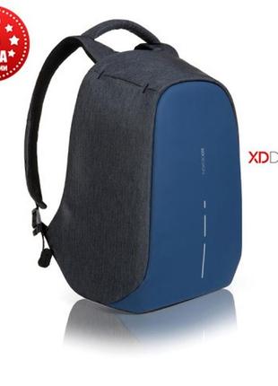 Рюкзак антивор міський xd design bobby compact 14", diver blue (p705.535)1 фото