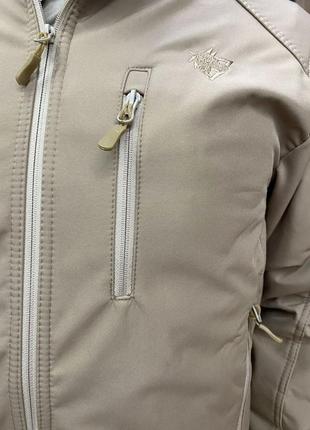 Куртка чоловіча зимова wolftrap, softshell, колір бежевий, розмір l, зимова чоловіча куртка софтшелл8 фото