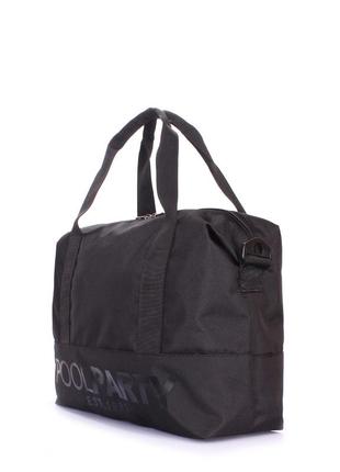 Повседневная текстильная сумка poolparty swag черная2 фото