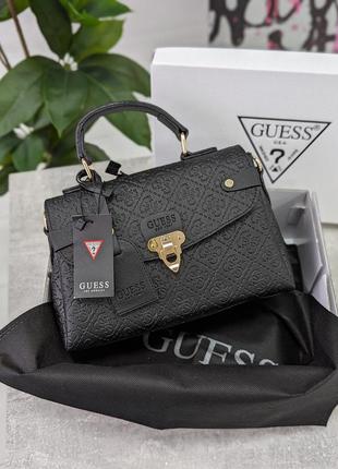 Сумка жіноча guess гесс мінічорна стьобана