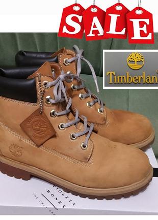 Ботинки timberland p.37,5, по стельке 24 см. оригинал. цвет кэмел