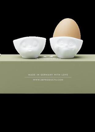 Набір з двох фарфорових підставок для яєць tassen "поцілунок та мрійливий"3 фото