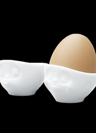 Набір з двох фарфорових підставок для яєць tassen "поцілунок та мрійливий"2 фото