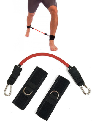 Латеральный амортизатор (эспандер для ног) easyfit black-red