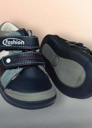 Детские деми ботинки, кеды хайтопы  для мальчика синие весна осень витрина уценка