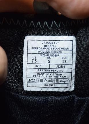 Кроссовки merrell capra gtx gore-tex vibram женские трекинговые. оригинал. 38 р./24.5 см.8 фото