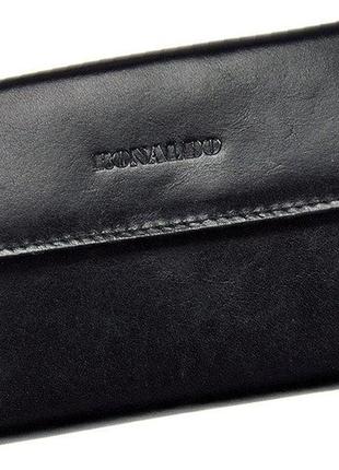 Жіночий шкіряний гаманець ronaldo rd-03-cfl чорний -