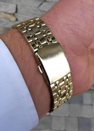 Мужские золотые кварцевые наручные часы rolex / ролекс6 фото