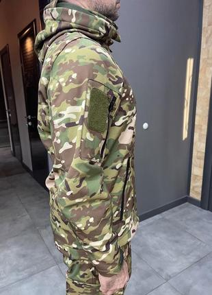 Куртка тактична special, softshell, мультикам, розмір m, демісезонна куртка флісова для військових софтшелл2 фото