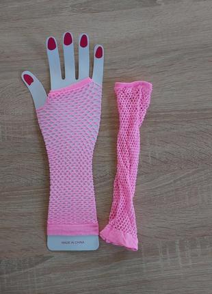 7-43 сіточні мітенки рукавички митенки перчатки сетка2 фото