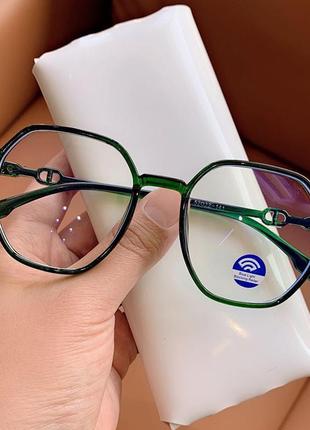4-111 окуляри для іміджу з прозорою лінзою оправа очки для ими...1 фото