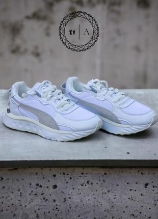 Puma wild rider luxe white 382797-01 мужские кроссовки2 фото