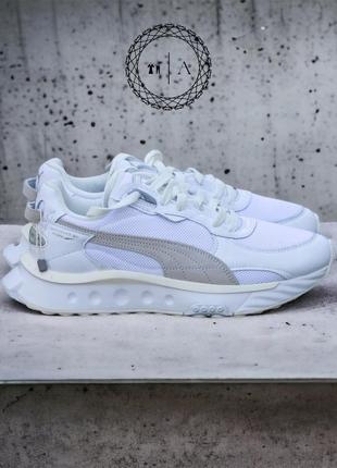 Puma wild rider luxe white 382797-01 мужские кроссовки