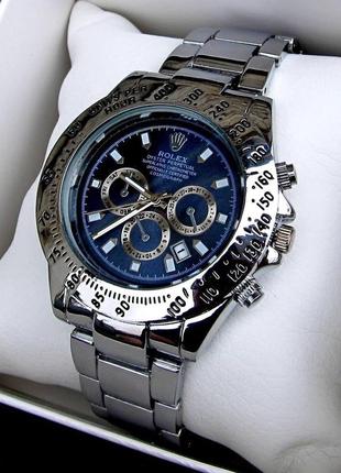 Серебряные унисекс наручные часы rolex / ролекс