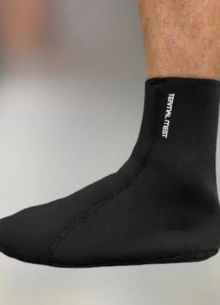 Термошкарпетки неопренові termal mest, колір чорний, розмір m, теплі водонепроникні шкарпетки для військових