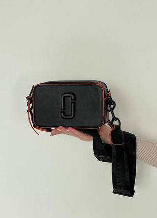 Женская сумочка marc jacobs black/orange line