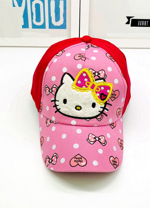 13-163 кепка hello kitty хелло кітті бейсболка дитяча шапка па...