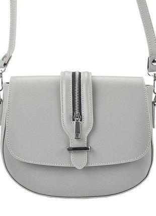Женская кожаная сумка sofia 021 серый -