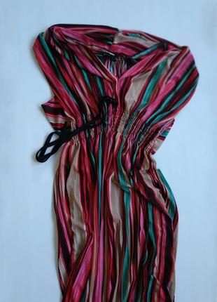 Сукня довга плаття в полоску у смужку в пол літня3 фото
