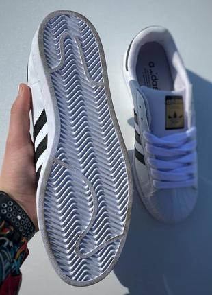 Мужские кроссовки adidas superstar white3 фото