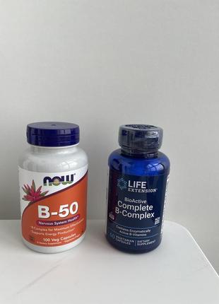 Вітаміни групи b , b-50 , b-complex, now foods,