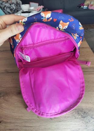 Детский рюкзак дошкольный темно-синий yes лисичка fox4 фото