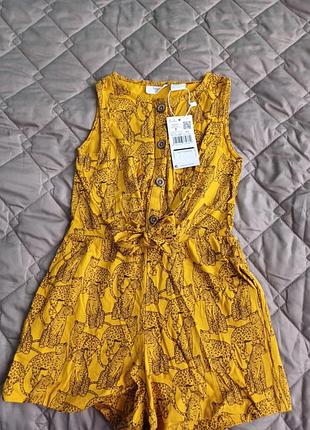Ромпер новый (комбинезон) mango на 6-7 лет.