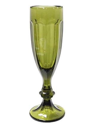 Бокал для шампанского olens вена 16952-25 150 л зеленый1 фото