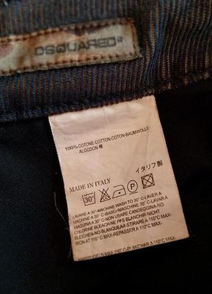 Вельветовые укороченные джинсы бойфренды dsquared размер 465 фото