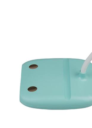 Лампа настольная аккумуляторная с usb 3.2 вт ночник настольный с сенсорным управлением dm-5062 голубой ku-223 фото