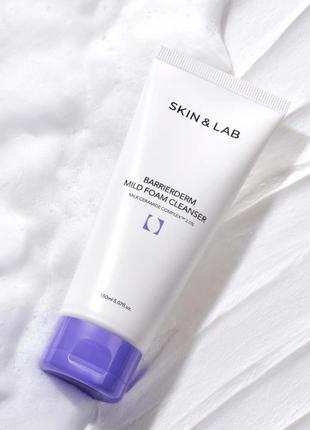 Пінка для вмивання skin&lab barrierderm mild foam cleanser 150ml