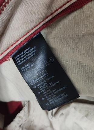 Брюки брюки мужские бордовые плотные slim fit прямые зауженные снизу повседневные h&amp;m, размер xxl6 фото