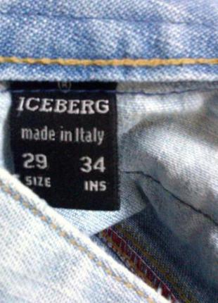 Новые джинсы стразы пайетки iceberg оригинал джинсы камни паетки7 фото