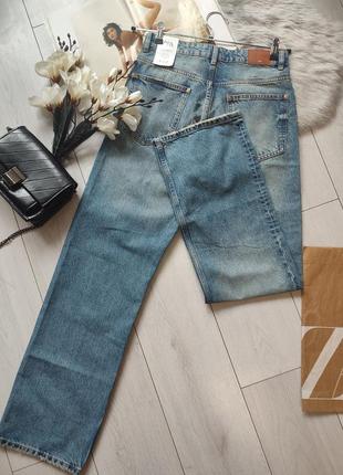 Прямые джинсы с высокой посадкой zara, 36р, оригинал9 фото