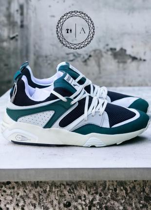 Puma blaze of glory prm 387575-02 green/black мужские кроссовки