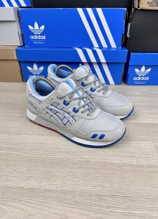 Кросівки asics gel lyte 3 iii  жіночі сірі сіточка 381 фото